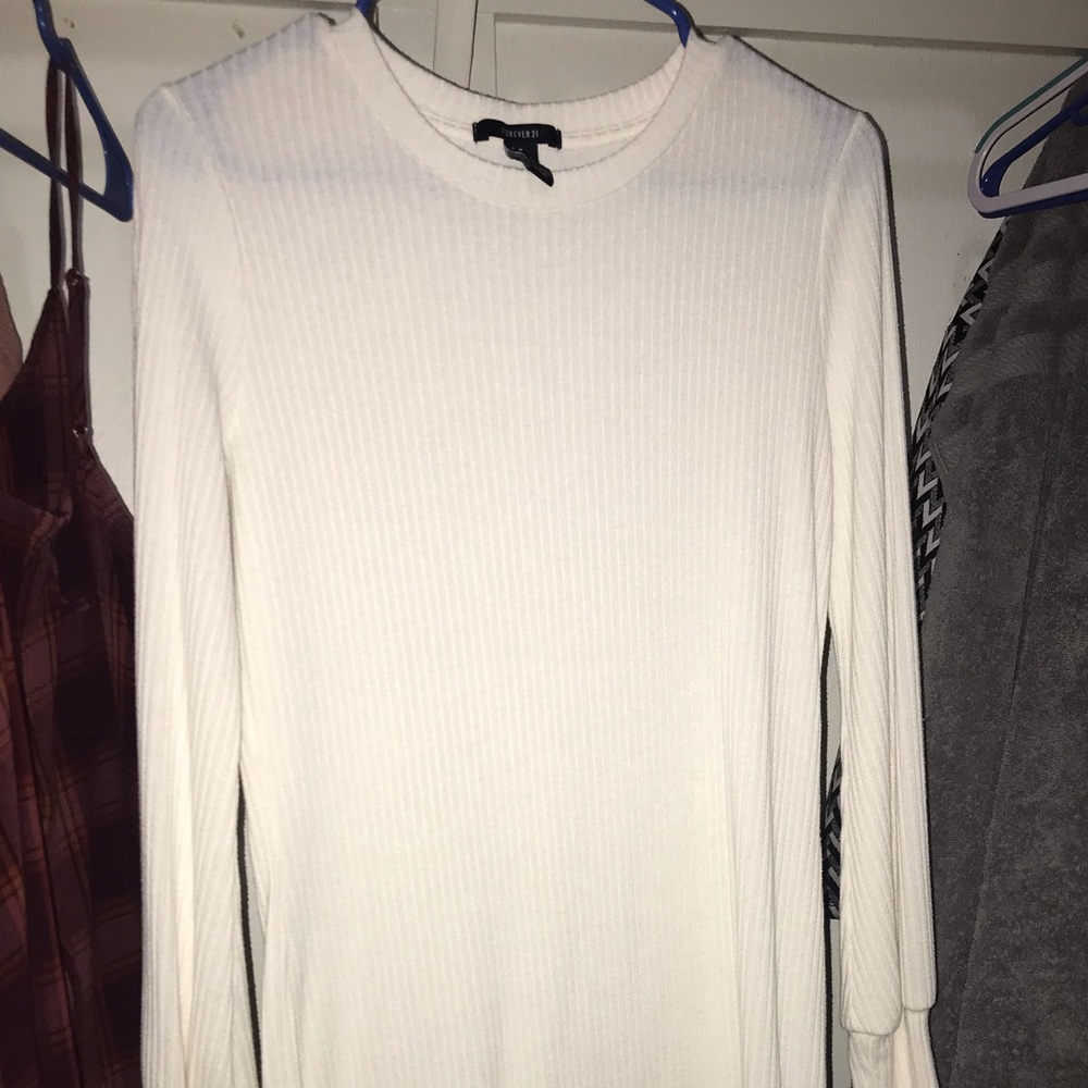 White/cream  long sleeve dress